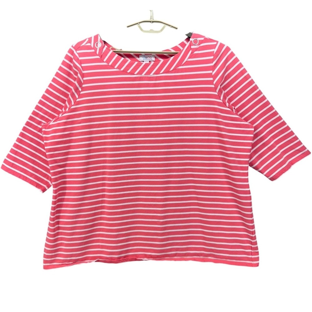 Denim And Co‎ Top Pink 3X